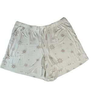 NWT Soma Intimates Md Sleep Shorts Sparkle Stars Tassel Drawstring Pockets